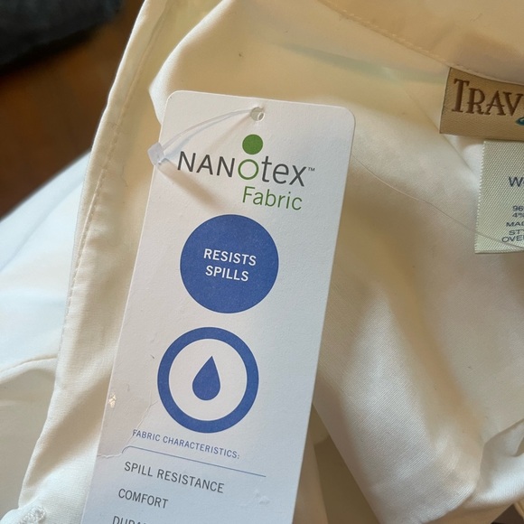 TravelSmith Cream Button-Up Shirt - Picture 7 of 7